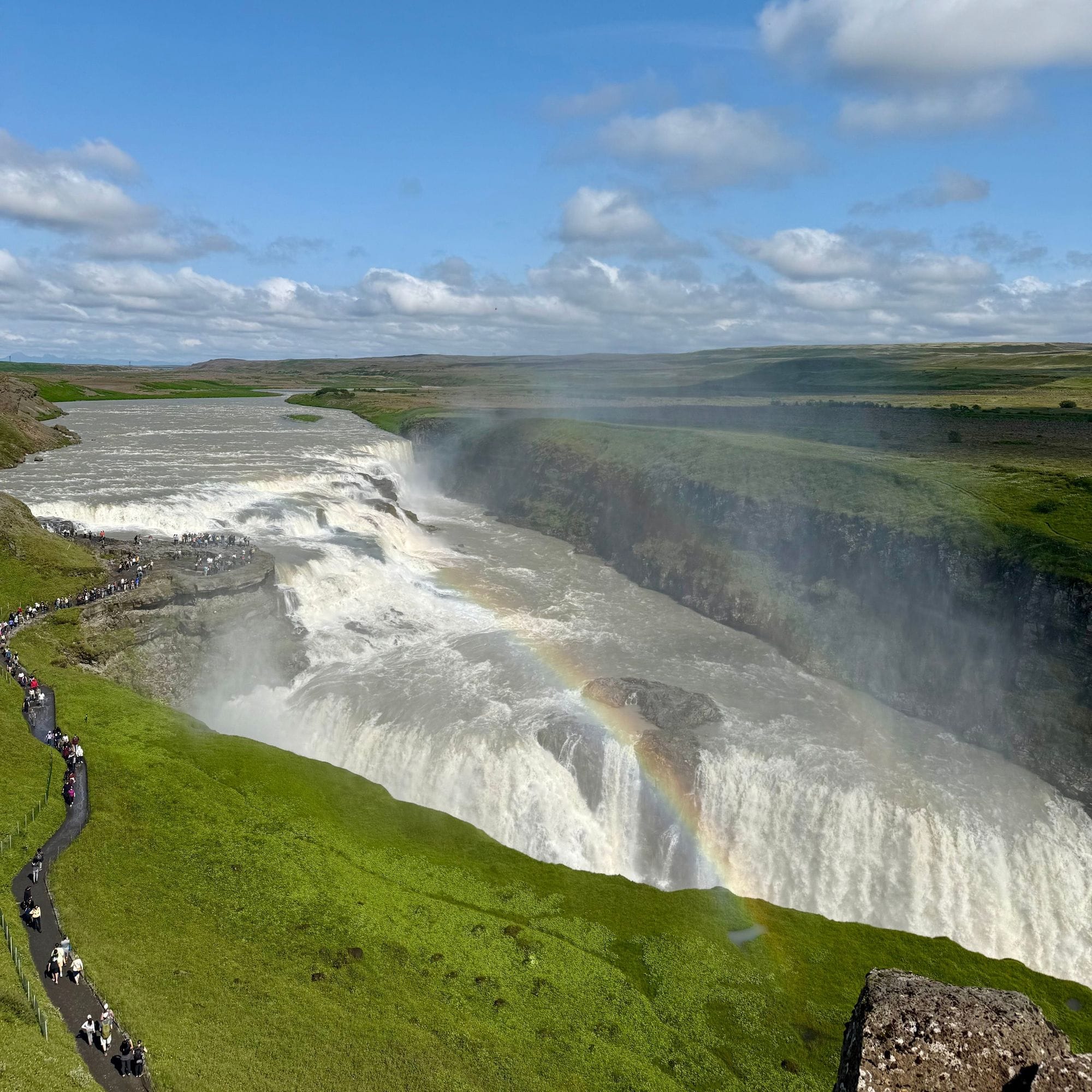 Gullfoss waterfall on the Golden Circle
